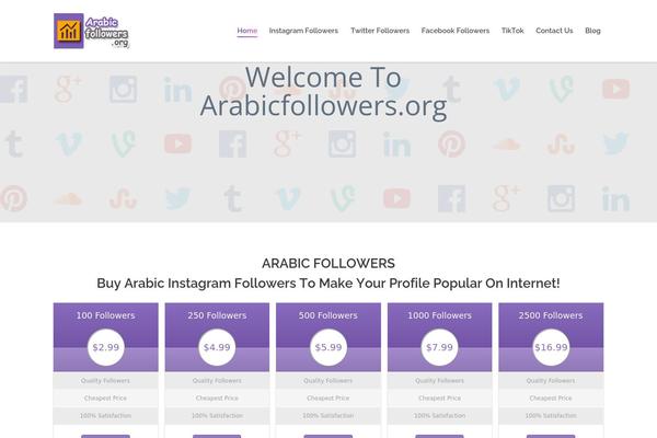 The7 theme site design template sample