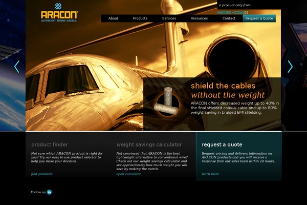 Site using Aracon-calculator-new plugin