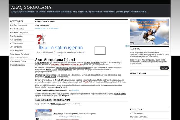 aracsorgulama.org site used Aracsorgulama