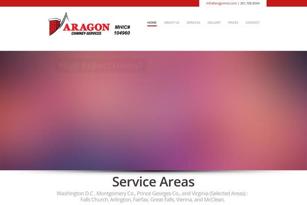 Vanguard theme site design template sample