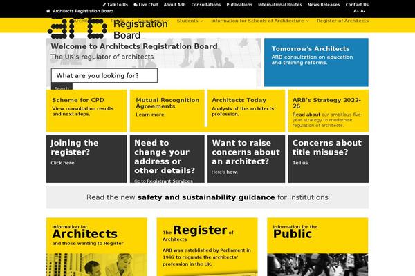 Arb theme site design template sample
