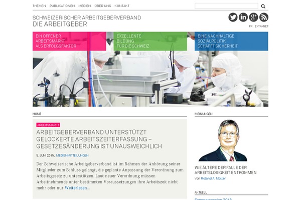 arbeitgeberverband.ch site used Srslyroots