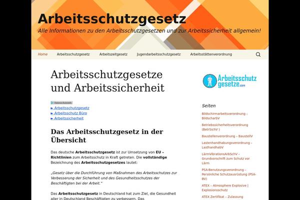Twenty Thirteen theme site design template sample