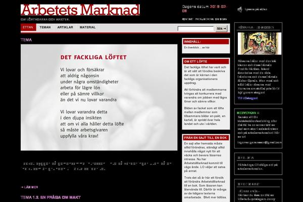 arbetetsmarknad.se site used Arbetetsmarknad