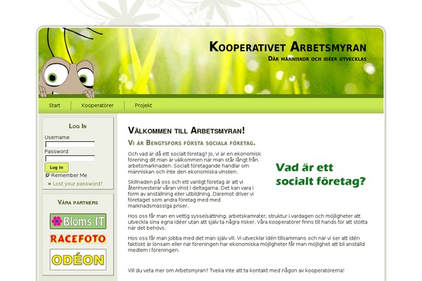 arbetsmyran.se site used Arbetsmyran