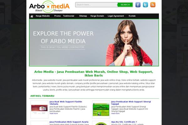 arbo.web.id site used Bisnis