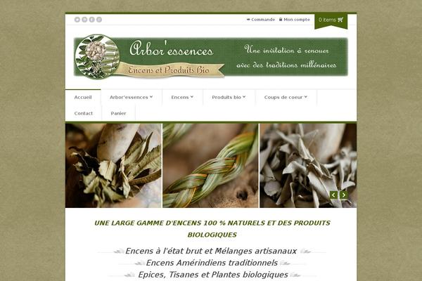 arboressences.net site used Organic Shop