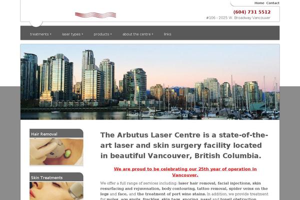 arbutuslaser.com site used Arbutus-laser