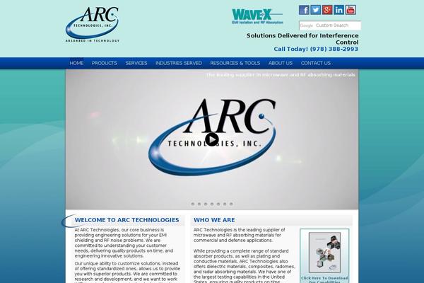 Arc theme site design template sample