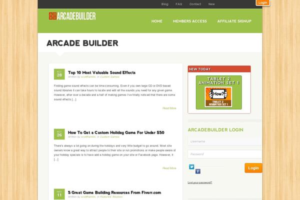 Site using Arcadebuilder plugin