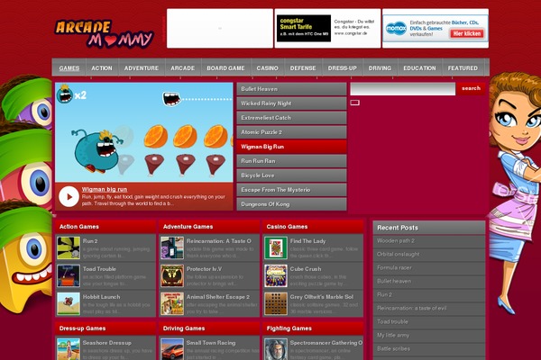 arcademommy.com site used Monsterswpa