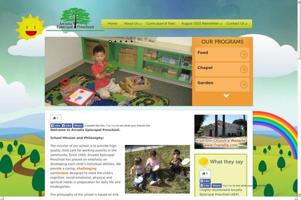 arcadiaepiscopalpreschool.com site used Pekaboo