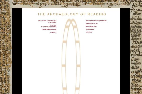archaeologyofreading.org site used Aor-2014