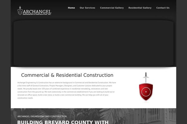 Construction theme site design template sample