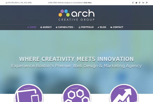 WordPress website example screenshot