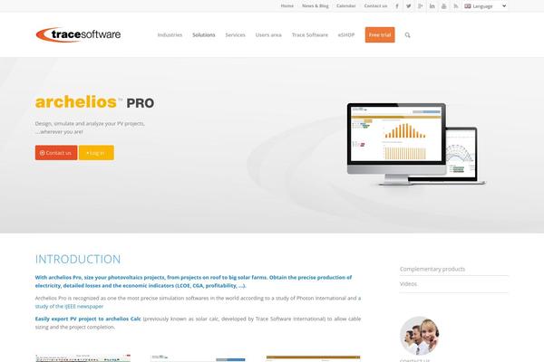 trace-software theme websites examples