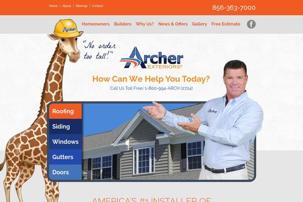 archerexteriors.com site used Archer