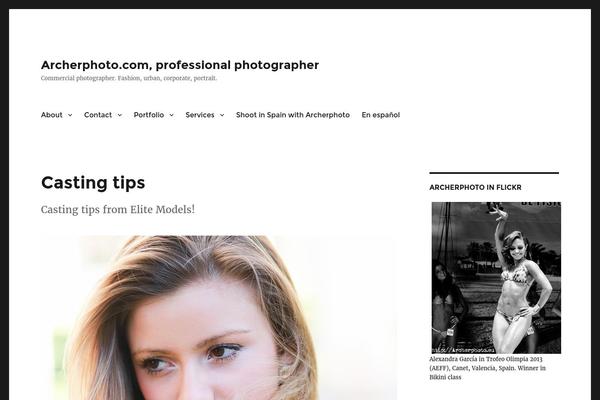 Portfolio Press theme site design template sample