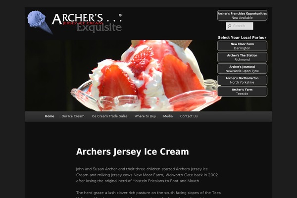 archersjerseyicecream.com site used Archers