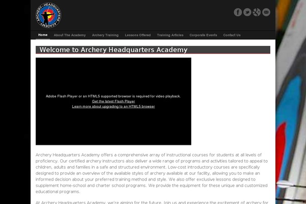 archeryacademy.com site used Yourcompany