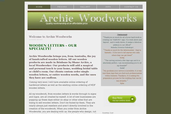 archiewoodworks.com.au site used Thesis