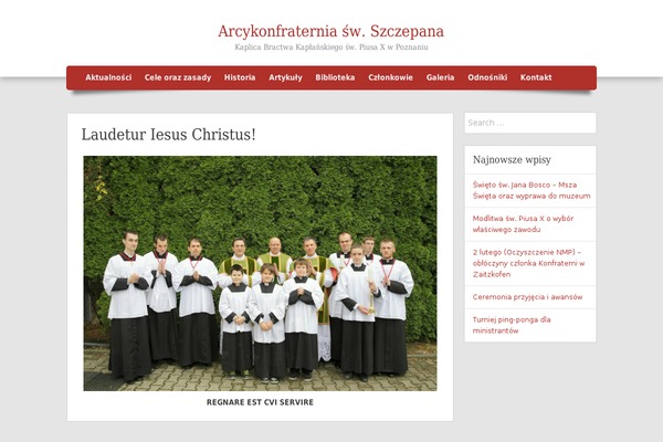 archikonfraternia.pl site used Frente