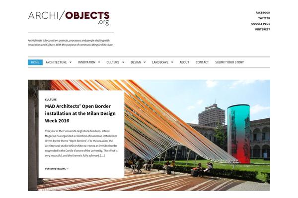 archiobjects.org site used Milkit