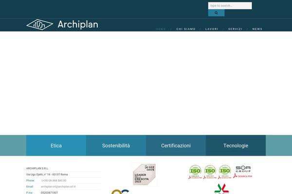Archi-child theme site design template sample