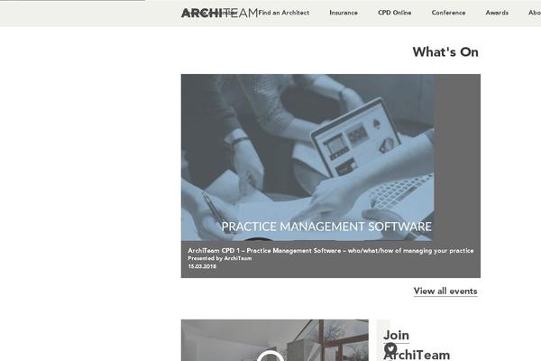 Architeam theme websites examples