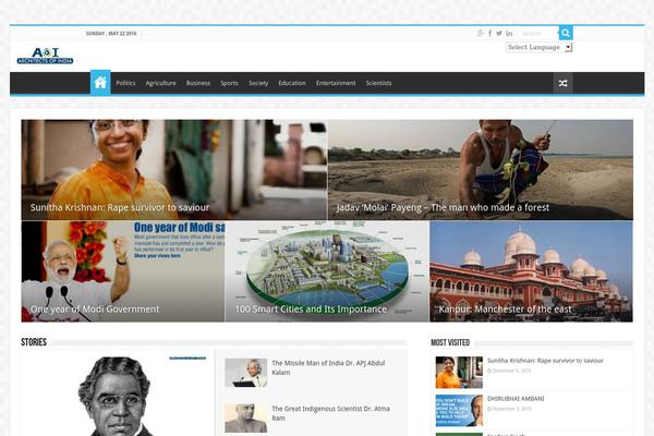 Site using Carousel Horizontal Posts Content Slider plugin