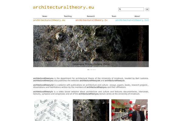 architecturaltheory.eu site used Architekturtheorietv_neu