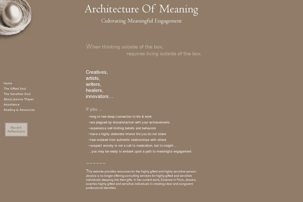 architectureofmeaning.com site used Meaningful-harvest