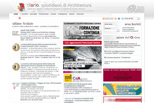 architettiroma.it site used Blank_template