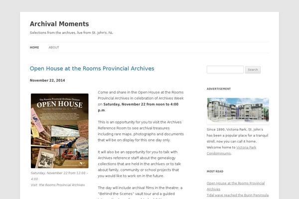 Twenty Twelve theme site design template sample
