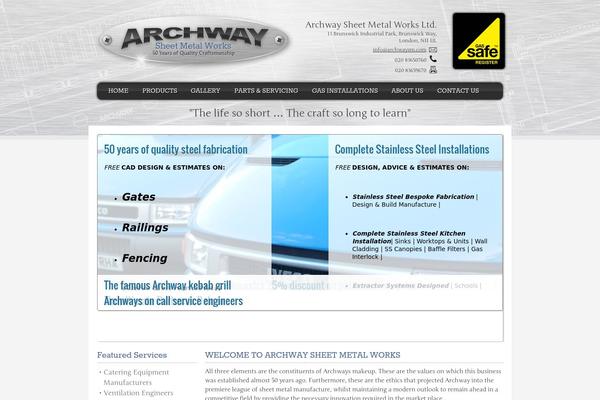 Archway theme site design template sample