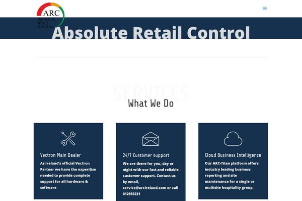 arcireland.com site used Divi