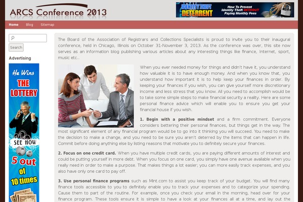 WordPress website example screenshot
