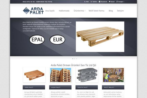 WordPress website example screenshot