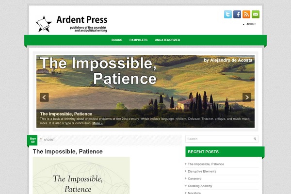 ardentpress.org site used Westward
