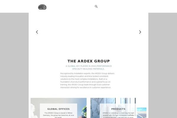 ardex.com site used Ardex
