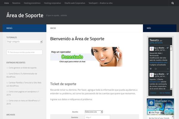 Hueman theme site design template sample
