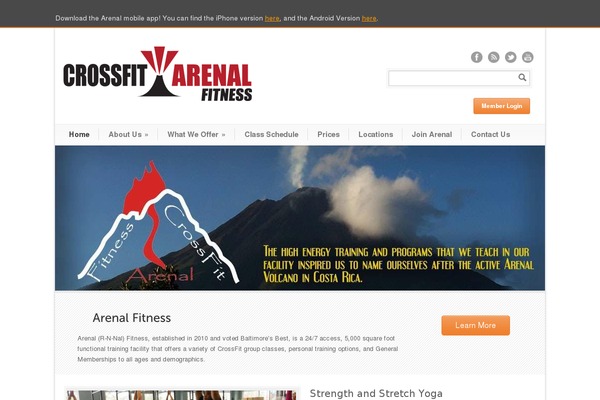 arenalfitness.com site used Arenal