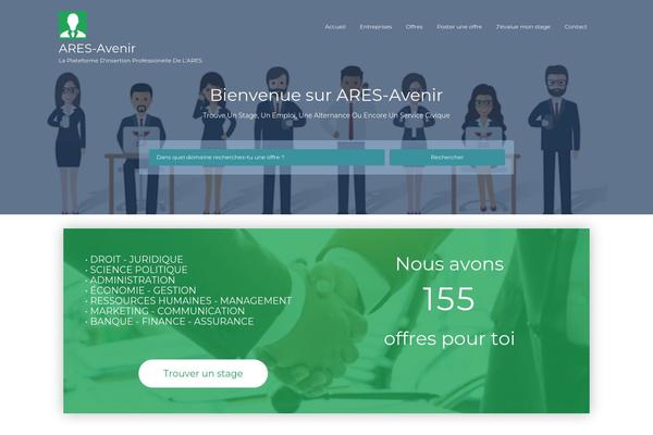 ares-avenir.org site used Job-portal