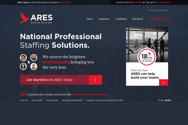 aresstaffing.com site used Ares-staffing