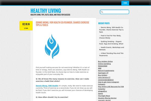 WordPress website example screenshot