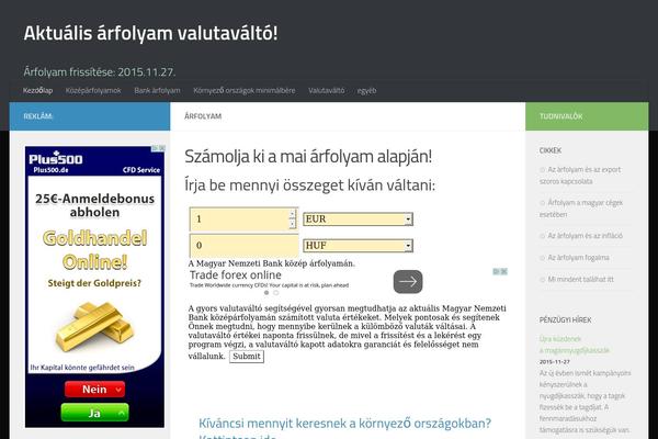arfolyam-valutavalto.hu site used Promos