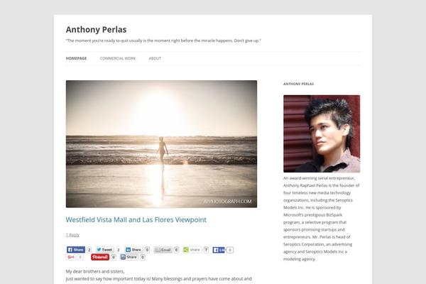 Twenty Twelve theme site design template sample