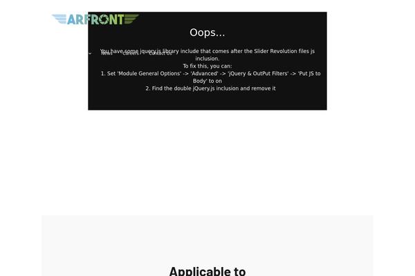 arfront.com site used Startus