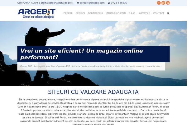 argebit.com site used Interface