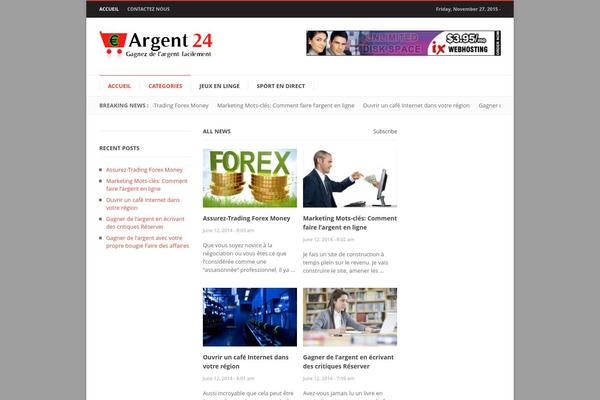 argent24.com site used Hotnews